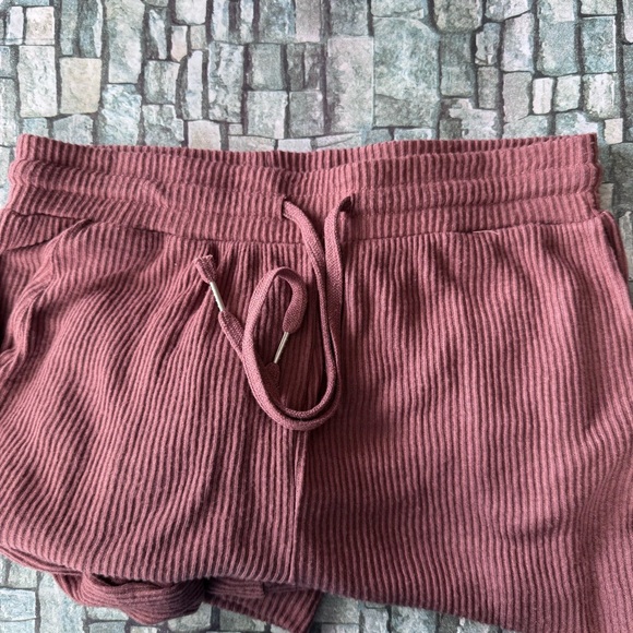 Soho Apparel Ribbed Lounge Bottoms Sz M - Picture 2 of 6